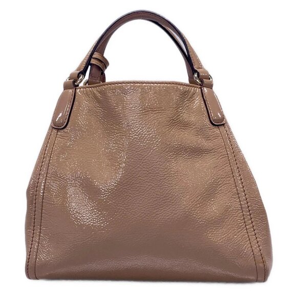 GUCCI Soho Pink Beige Patent Leather Tote Bag 390-081325 - Picture 2 of 12